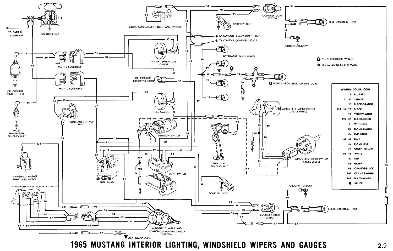 1965 Ford Mustang Wiring Diagram