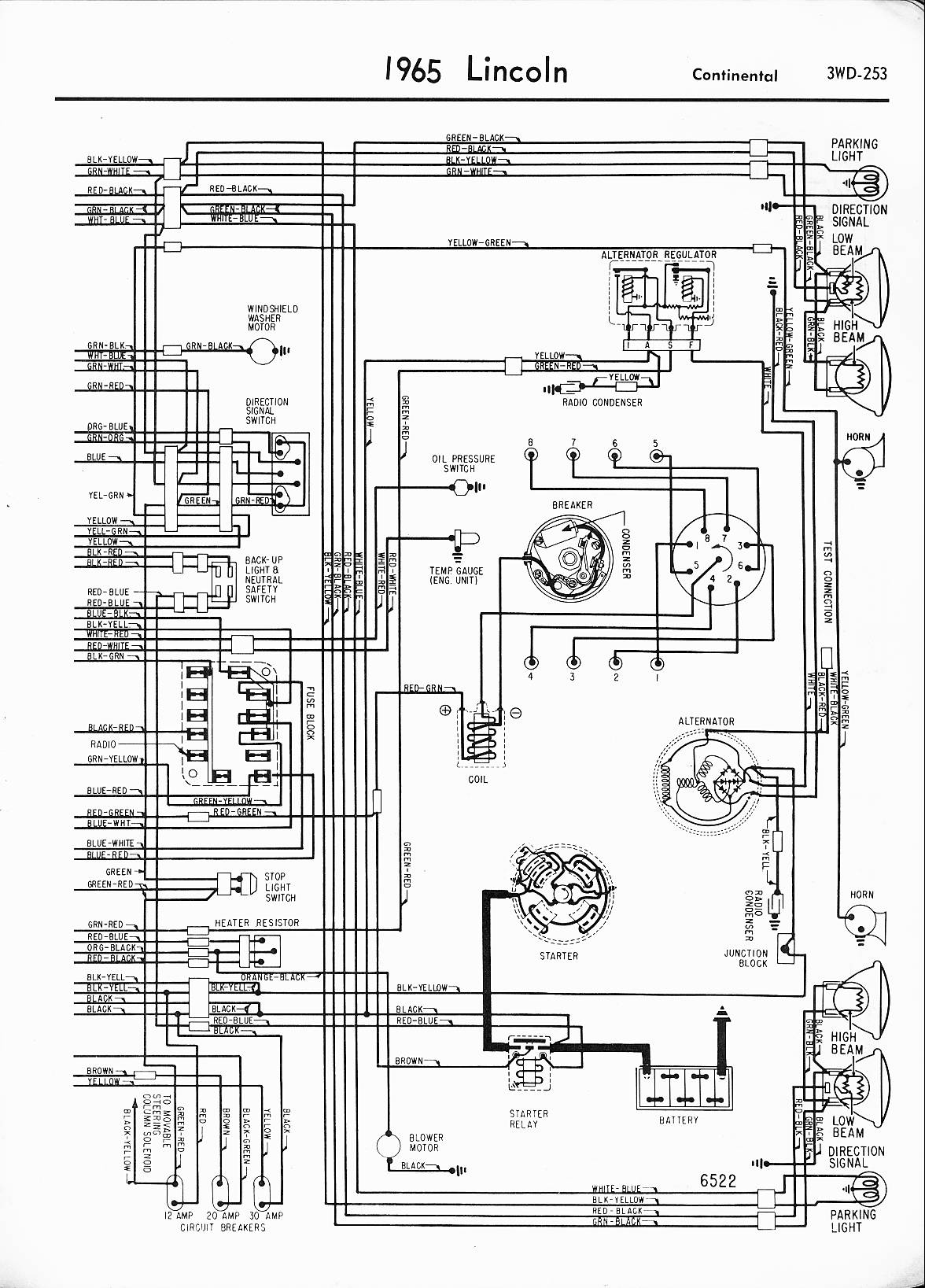 1965 Lincoln Continental Wiring Diagrams – MotoGuruMag