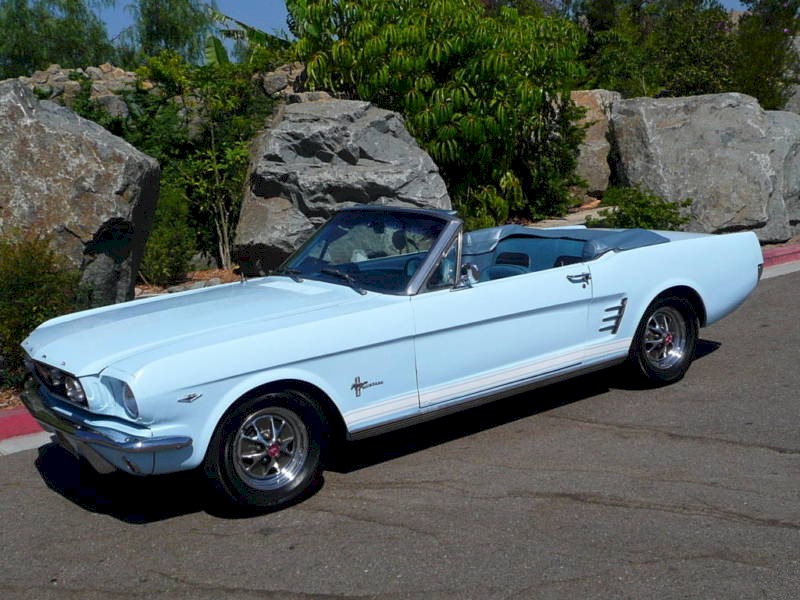1966 Mustang Convertible Blue