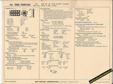 1968 PONTIAC V8 428 ci 390 hp 4 bbl Carb Engine Car SUN ELECTRONIC