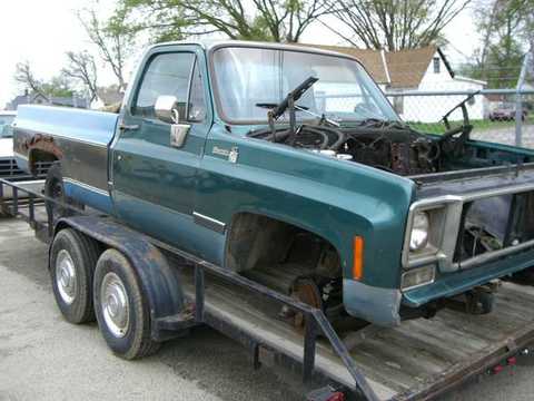 1978 chevy c10 truck with a rust free body and a 1979 chevy k10 4x4