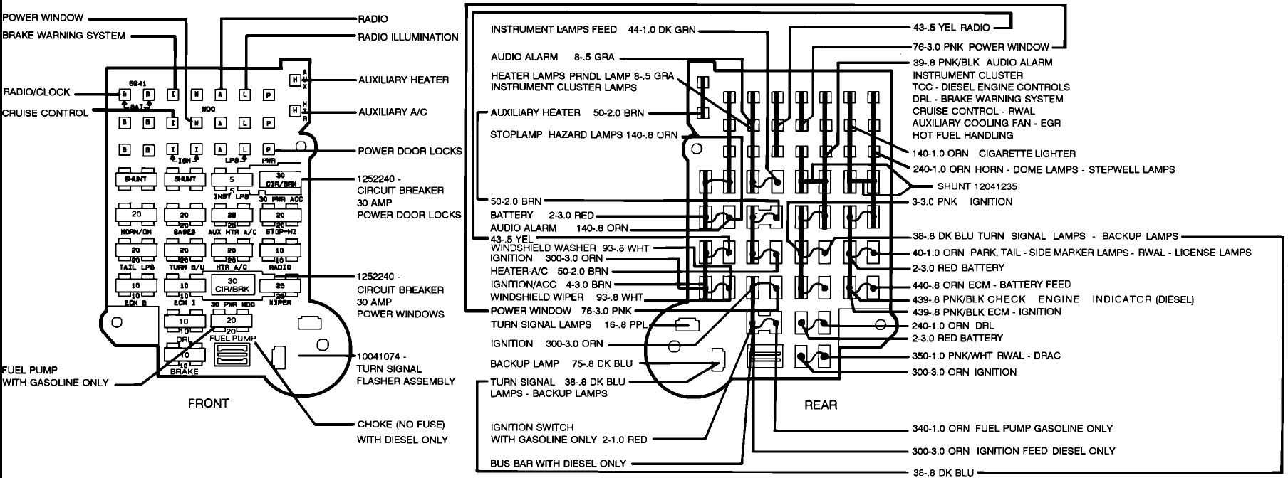 1978 GMC Fuse Box Wiring Diagram
