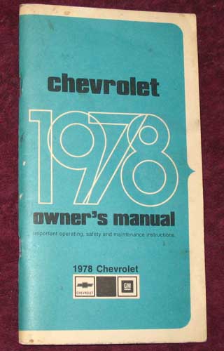 1979 Chevy Malibu Owner's Manual