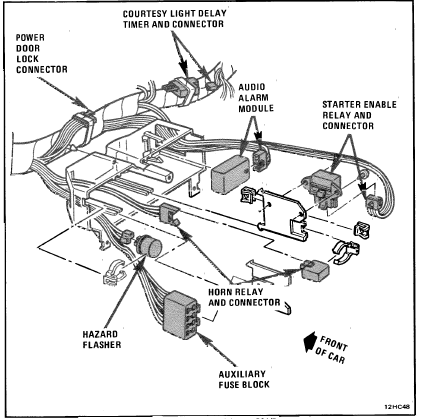 1979 Corvette Horn Relay Location