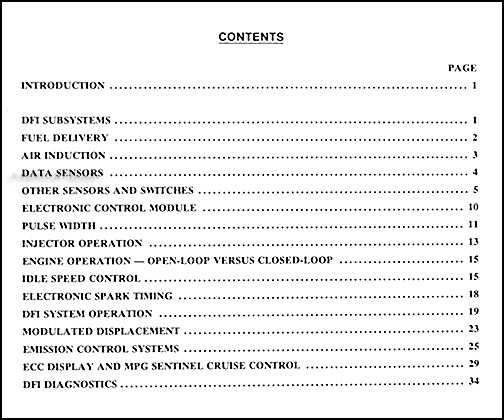 19801981 Cadillac Digital Fuel Injection Training Manual Original
