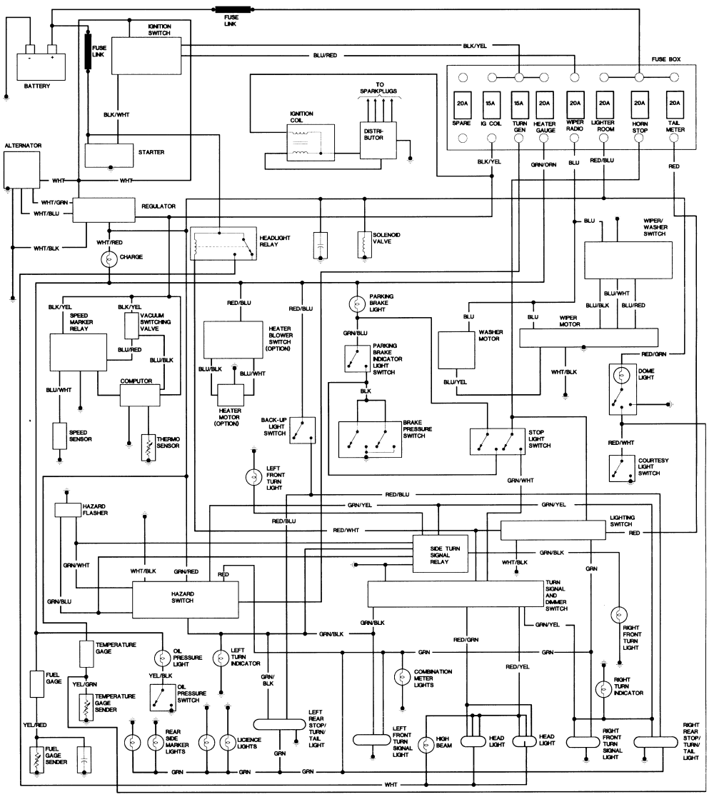 1983 Toyota Pickup Wiring Harness Diagram