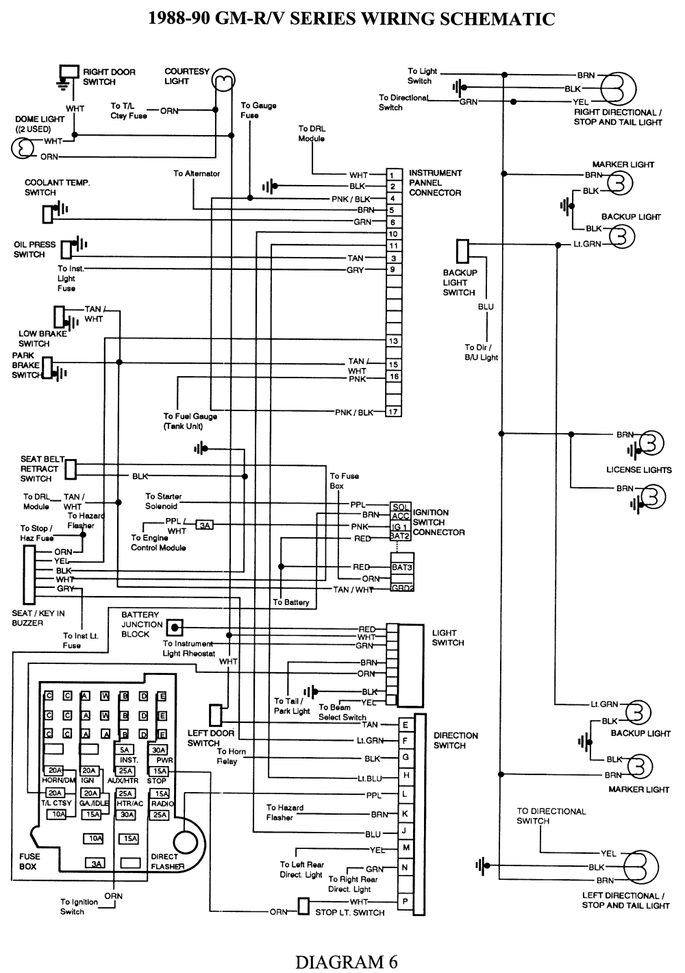 1988 GMC Sierra 1500 Wiring Diagram