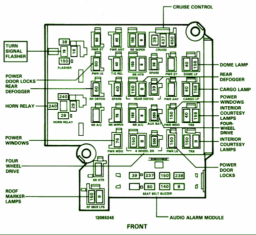 1989 Chevy Truck Fuse Box Diagram Tips Electrical Wiring