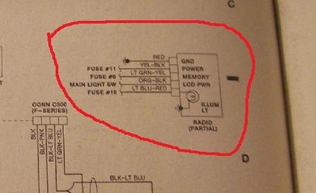 1991 Ford F150 Radio Wiring Diagram