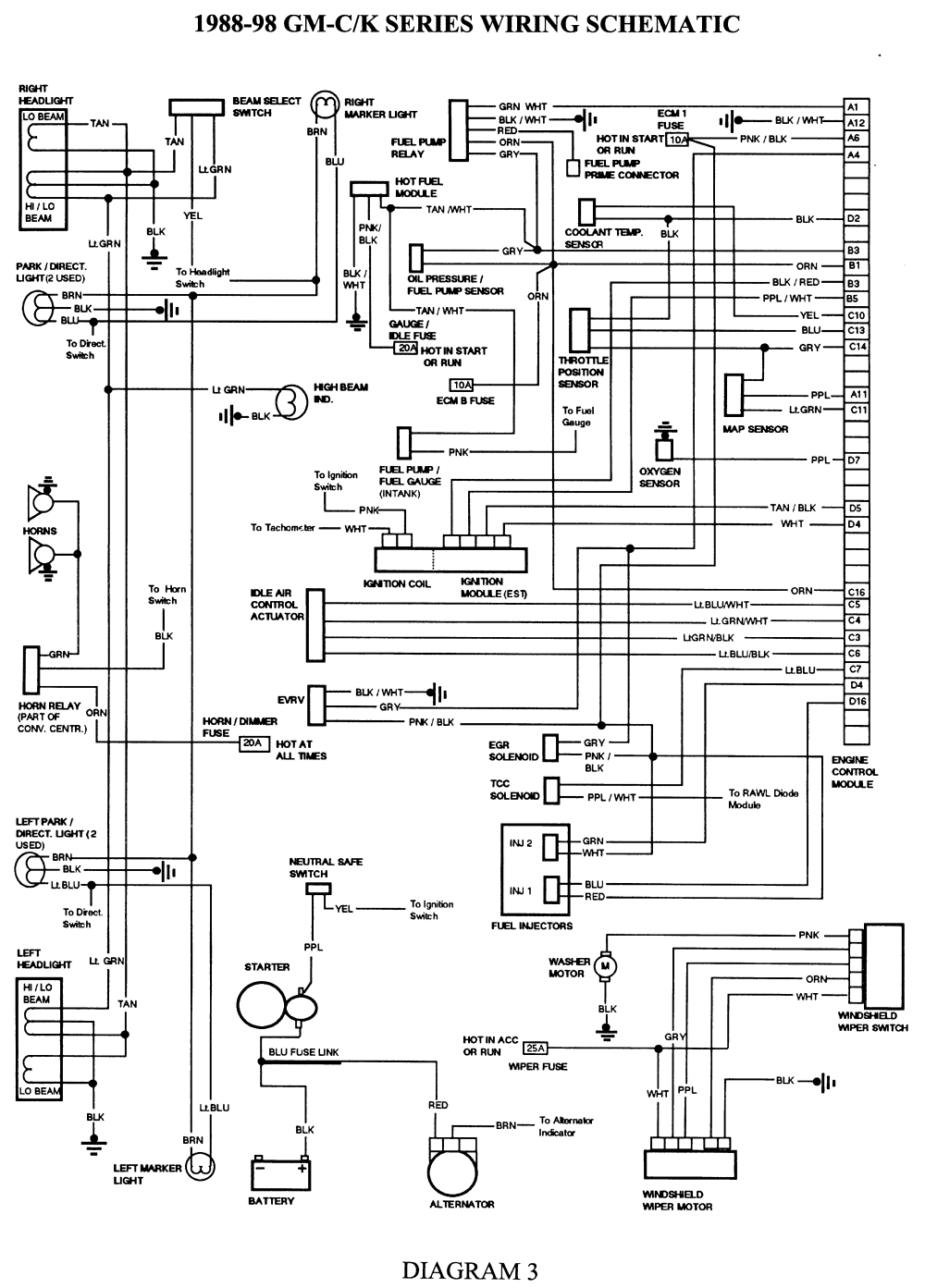 1992 GMC Sierra Wiring Diagram