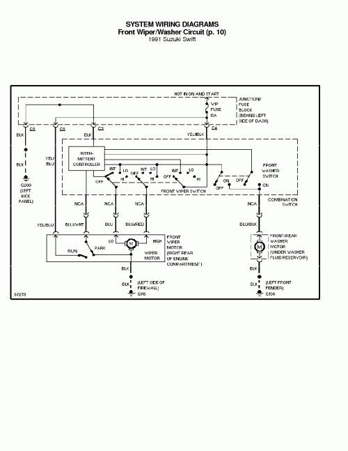 1995 Suzuki Swift Wiring Diagram Manual Original