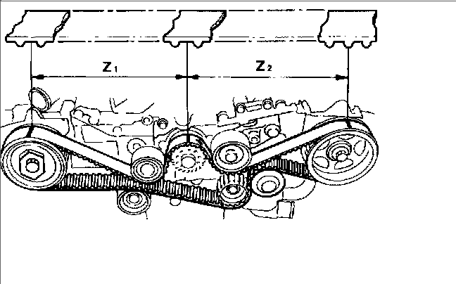 1999 Subaru Legacy Outback Timing Belt Mark Picture