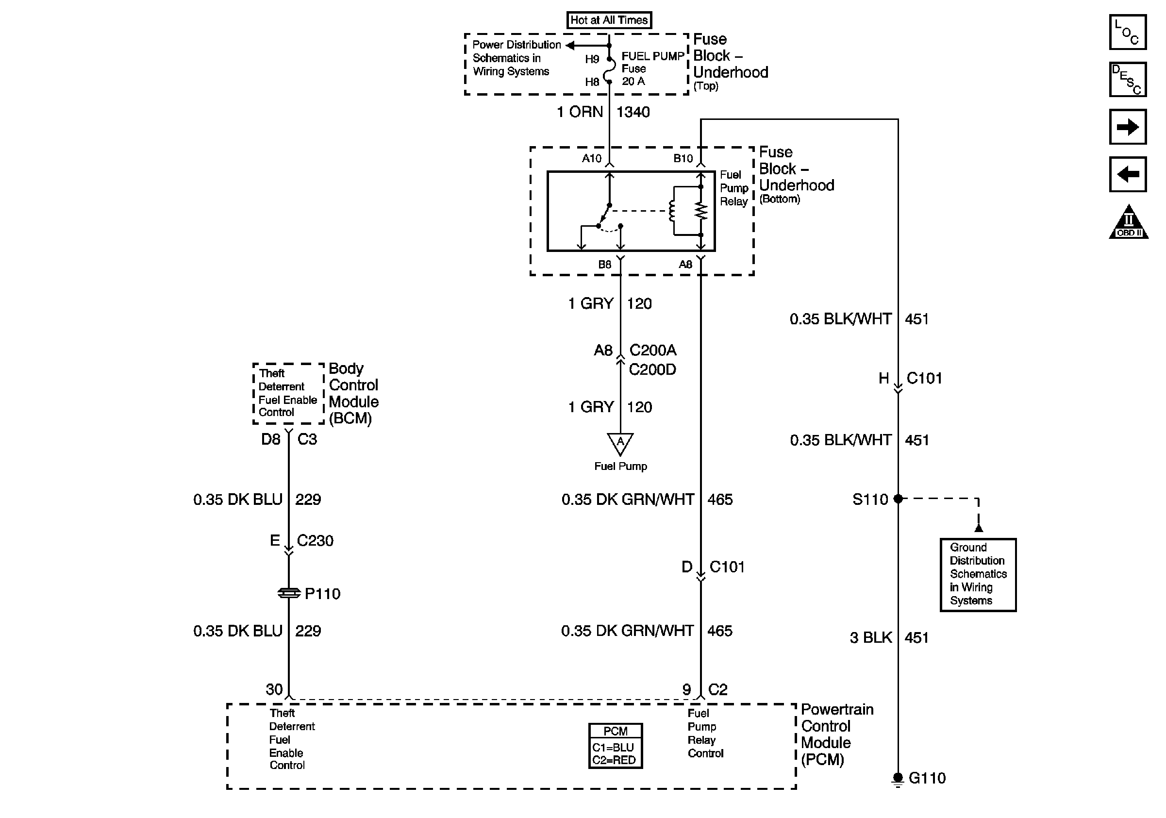 2000 Pontiac Firebird Fuel Pump Wiring Diagrams