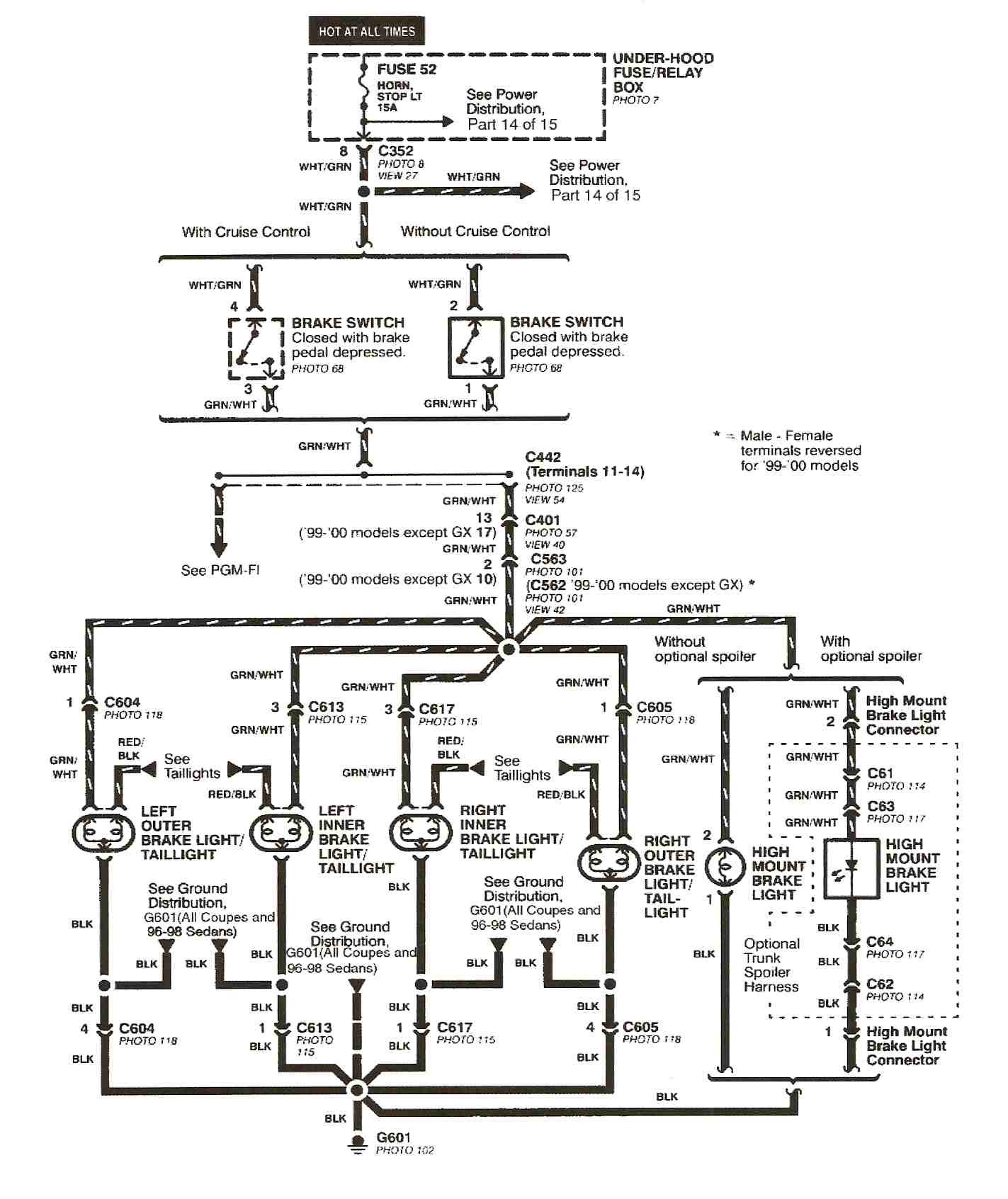 2000 Honda Odyssey Brake Light Wiring Diagram Image Details