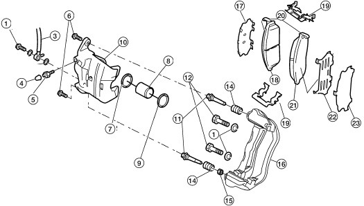 2001 Nissan Altima Rear Brake Diagram