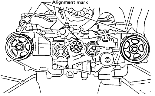 2001 Subaru Outback Timing Belt Diagram