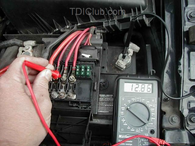 2001 VW TDI Glow Plug Relay Location