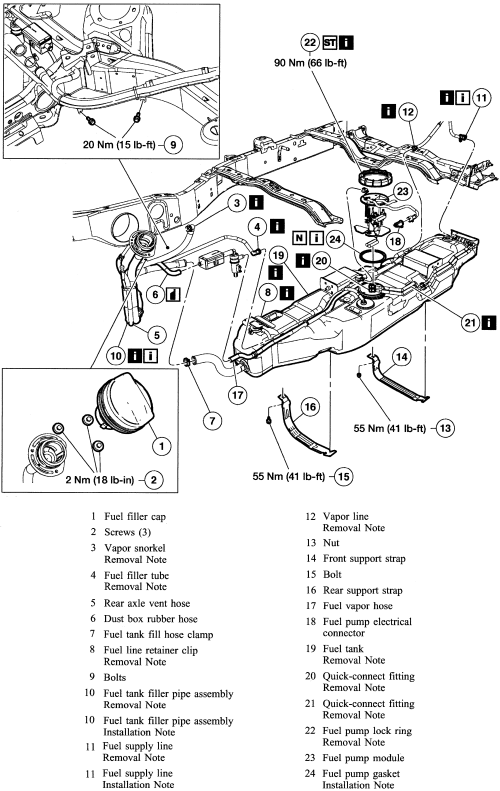 2002 Ford Explorer Fuel Pump Location