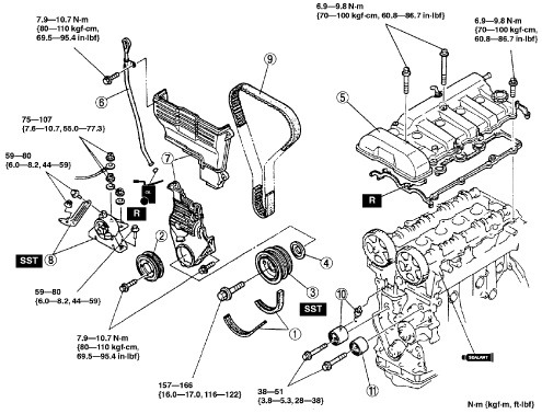 2002 Mazda Protege 5 Belt Diagram