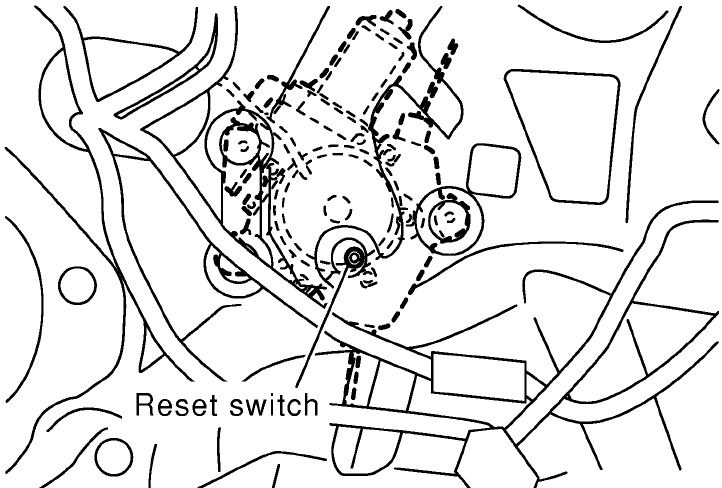 2002 Nissan Altima Power Window Reset Switch