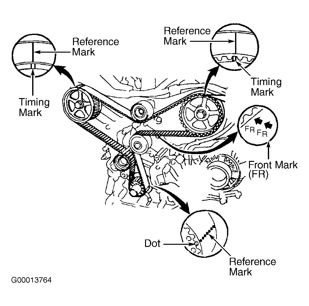 2002 Toyota RAV4 Timing Chain Diagram