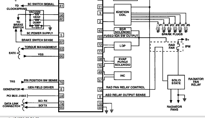 2003 Dodge Caravan PCM Wiring Diagram