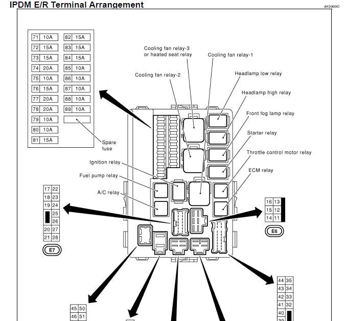 2003 Infiniti G35 Fuse Box Diagram