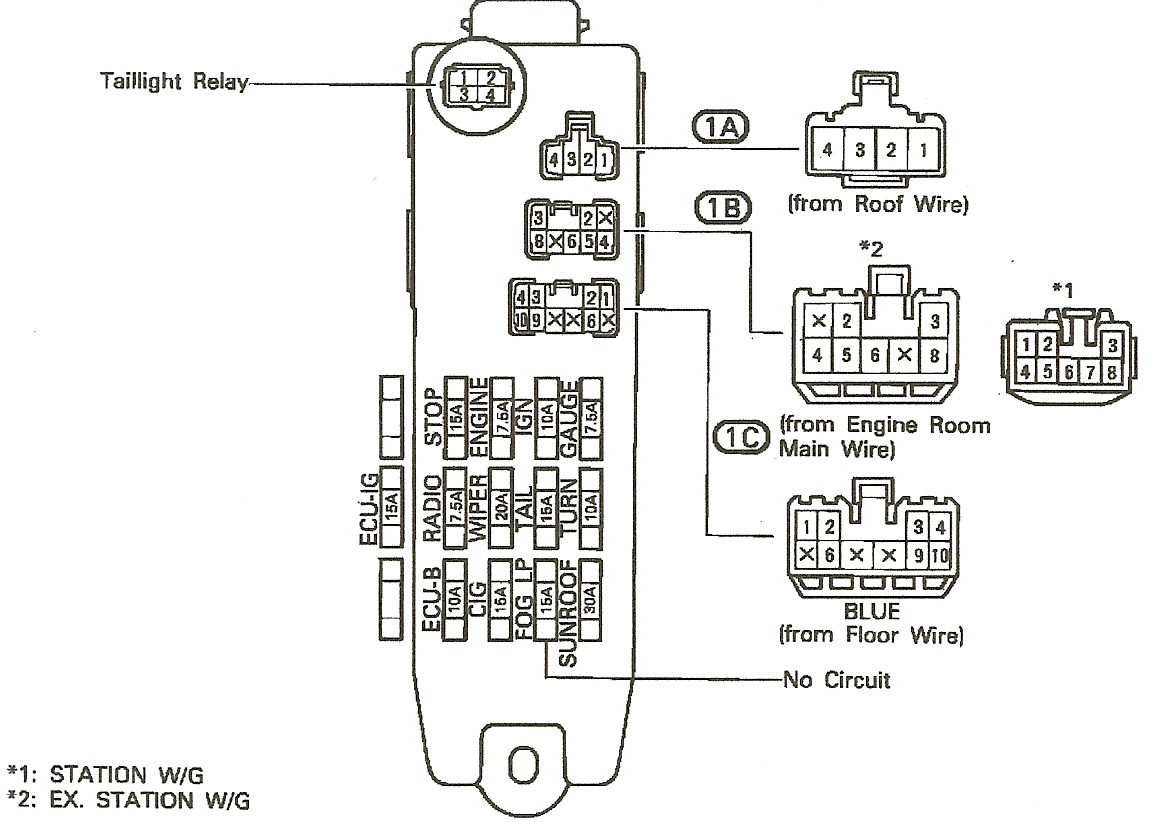 2003 Toyota Corolla Wiring Diagram