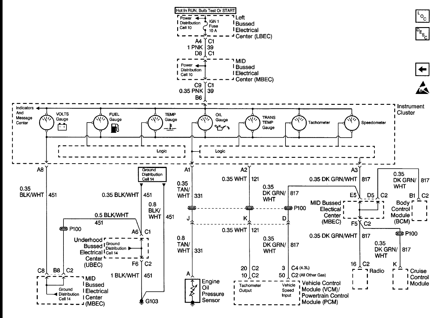 2004 Chevy Silverado Instrument Cluster Wiring Diagram