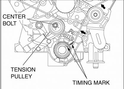 2004 Mitsubishi Endeavor Timing Belt Diagram