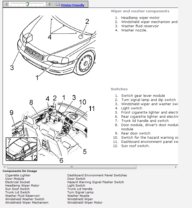 2004 Volvo S60 Fuel Pump Control Module Location