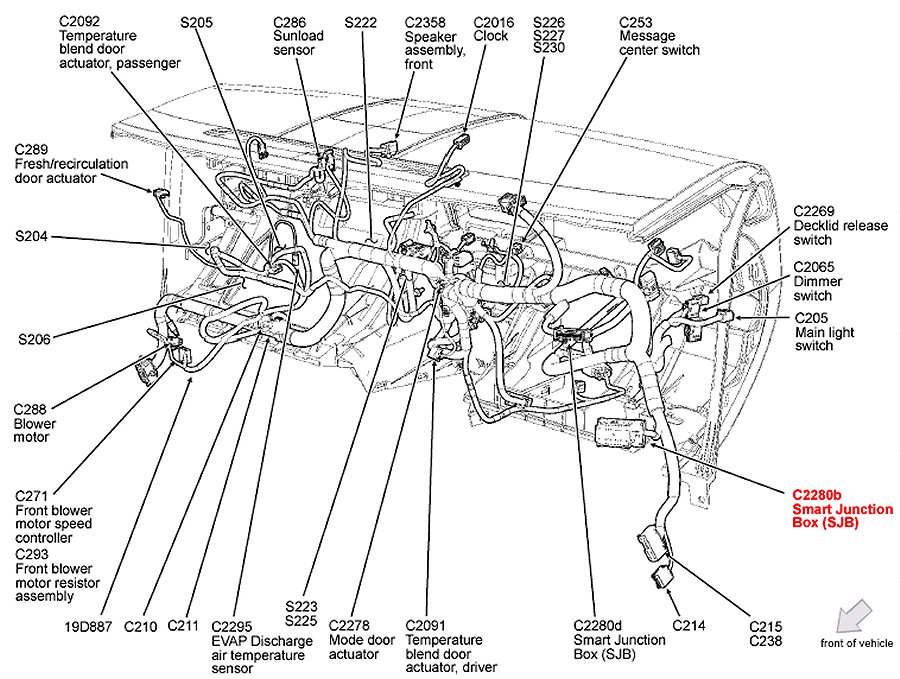 Engine Wiring Harnes 2008 Ford Fusion - Wiring Diagram & Schemas