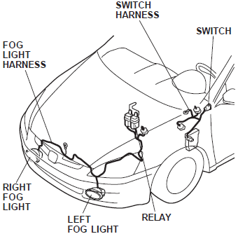 2007 Honda Accord Fog Light Wiring Harness