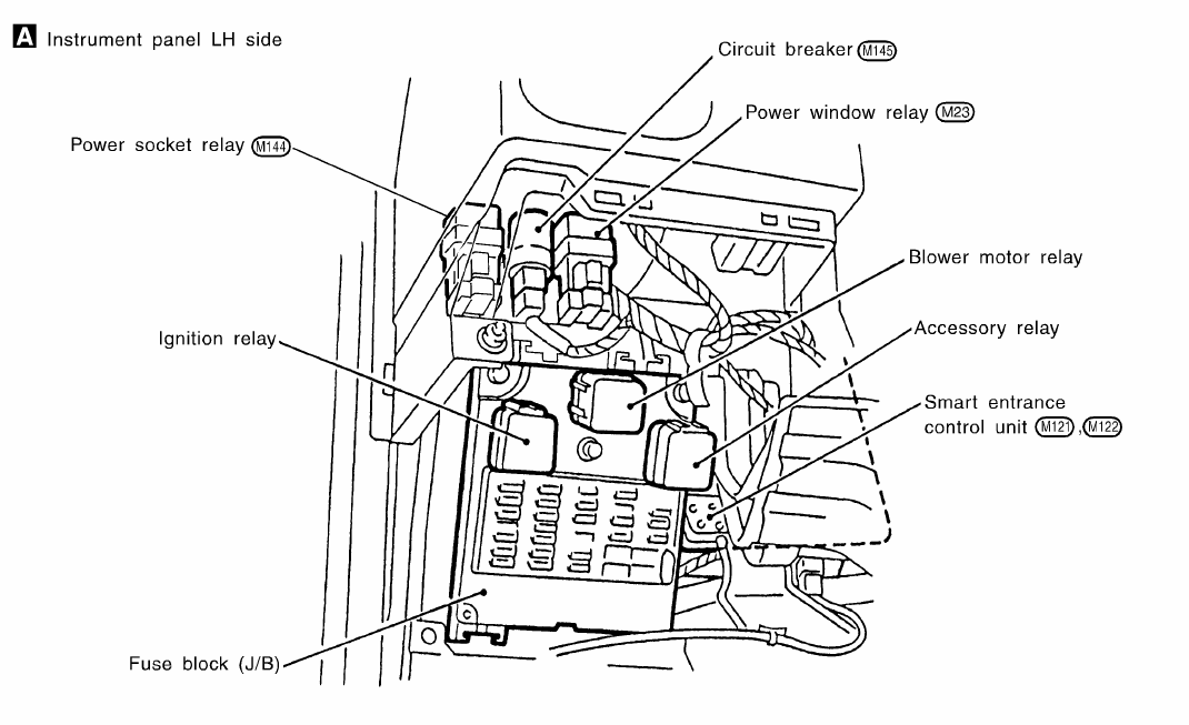 2007 Nissan Altima Blower Motor Relay Location