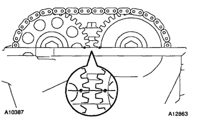 2009 Toyota Corolla Timing Chain Marks