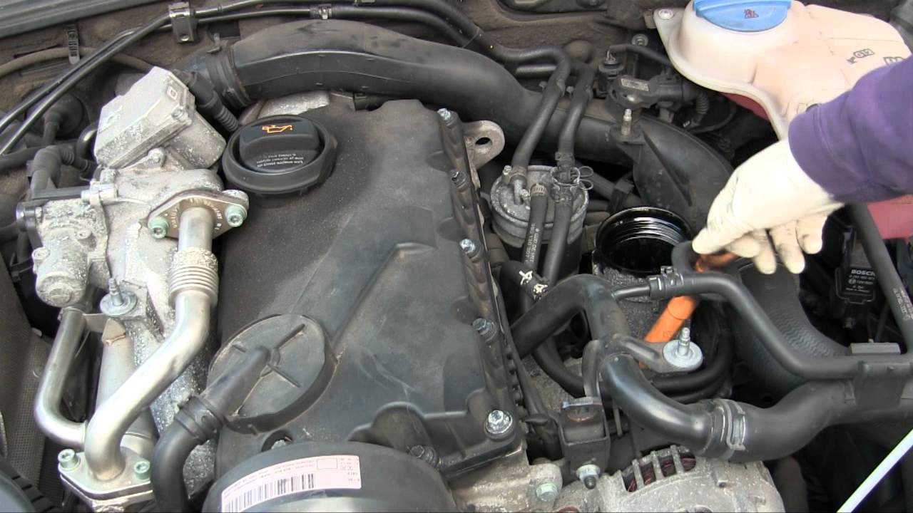 2009 VW Jetta TDI Oil Filter Location