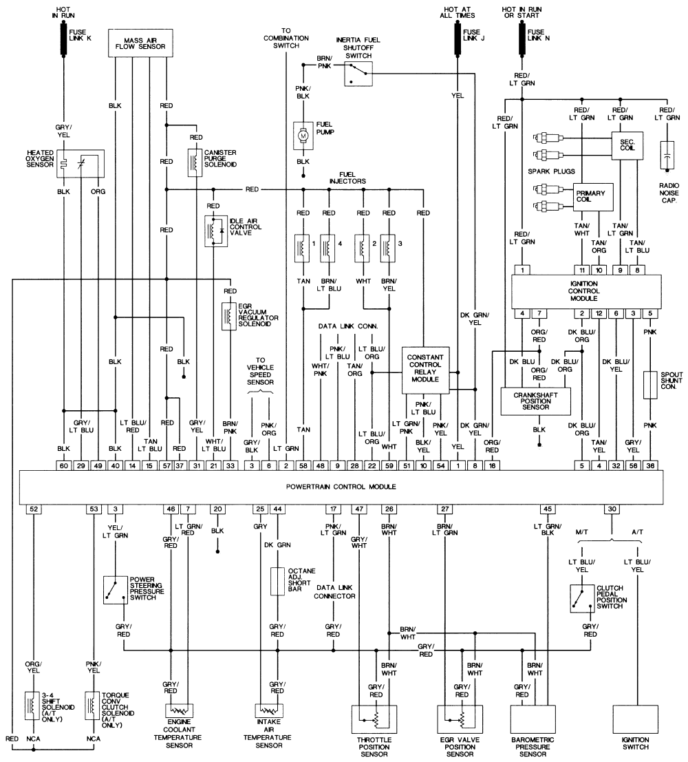 93 Ford Mustang Wiring Diagram