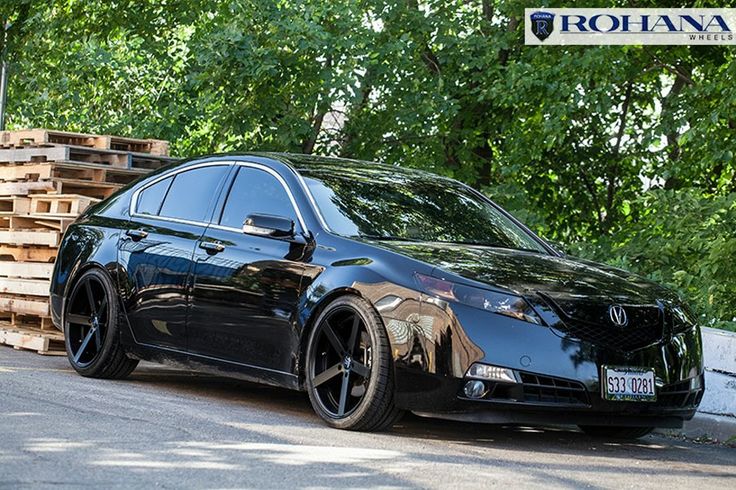 Acura TL with Black Wheels