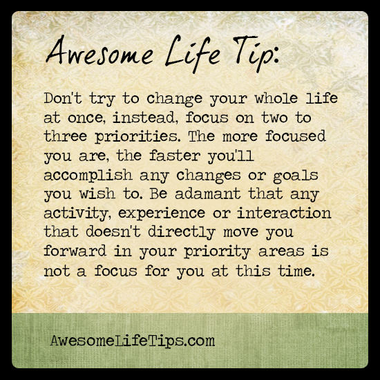 Awesome Life Tips