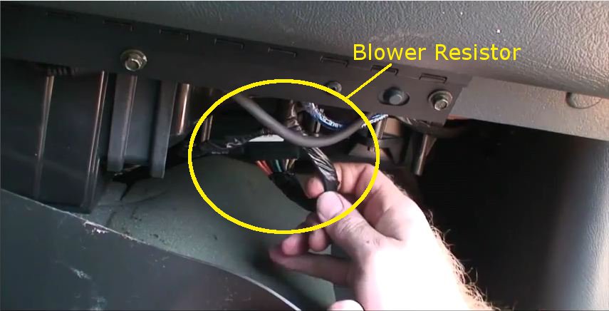 Blower Motor Resistor Location