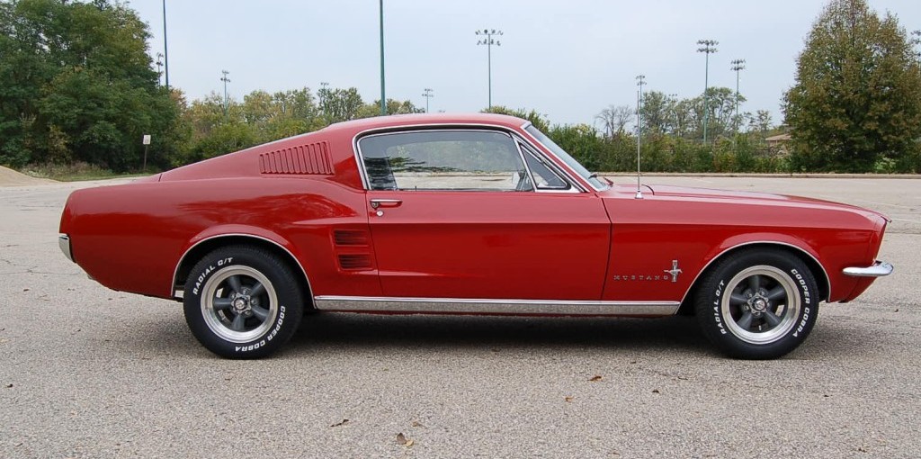 Candy Apple Red 1967 Mustang Fastback