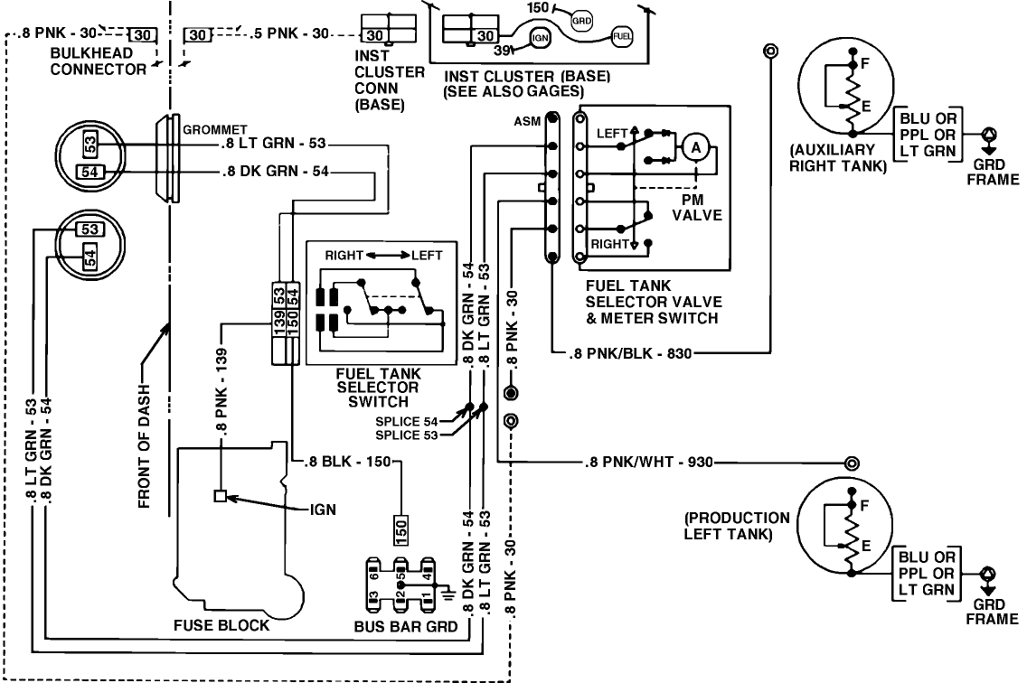 Chevy Dual Tank Fuel Wiring Diagram. 