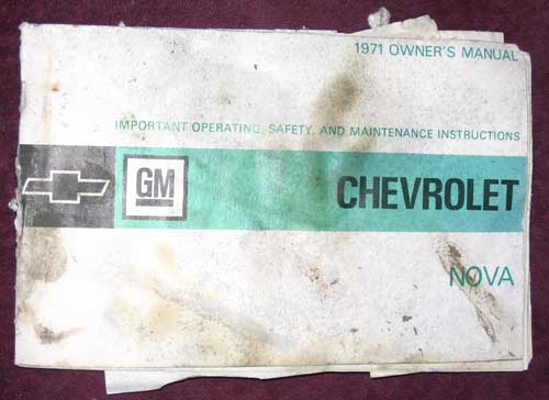 corvette shop manual 1971 chevrolet nova owners manual $ 25