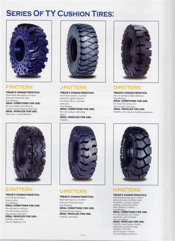 Cushion Forklift Tires