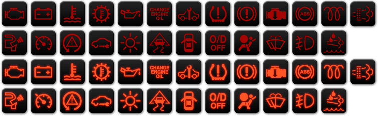 Dash Warning Lights Symbols