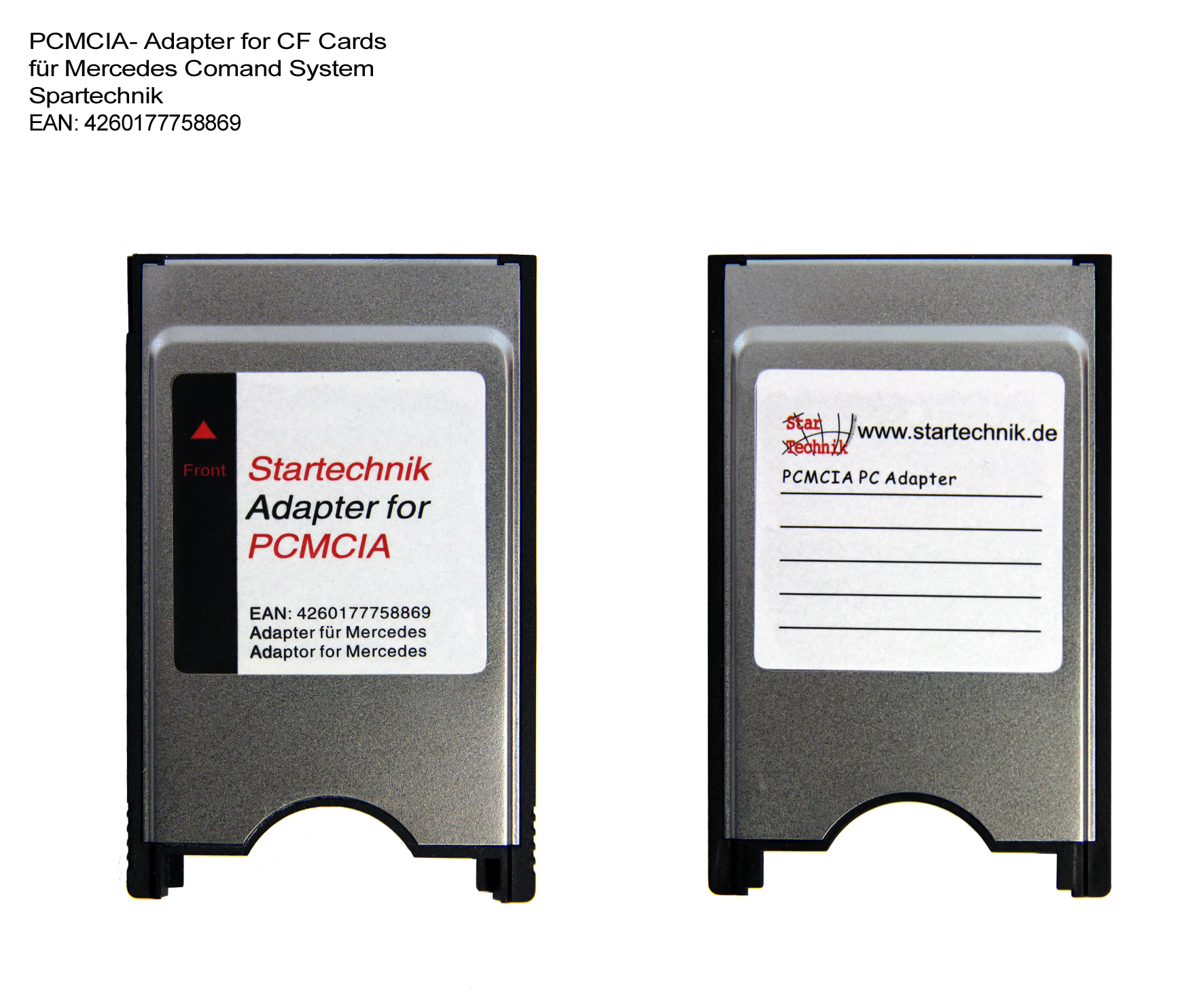 Details over PCMCIA adaptateur pour Mercedes COMAND APS (CF Card)