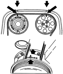 Fig. Fig. 6: Timing belt and related components: timing belt (1