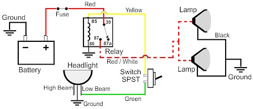 Fog Light Relay Wiring Diagram