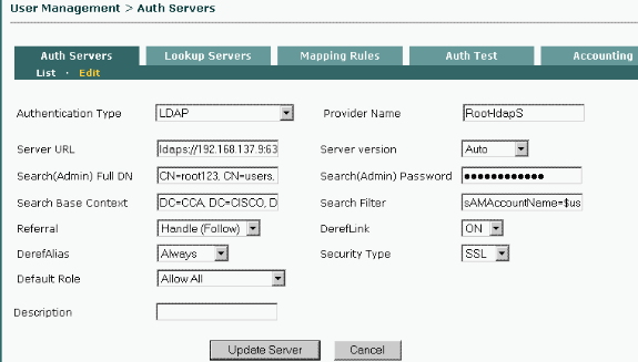 LDAP SSL Certificate