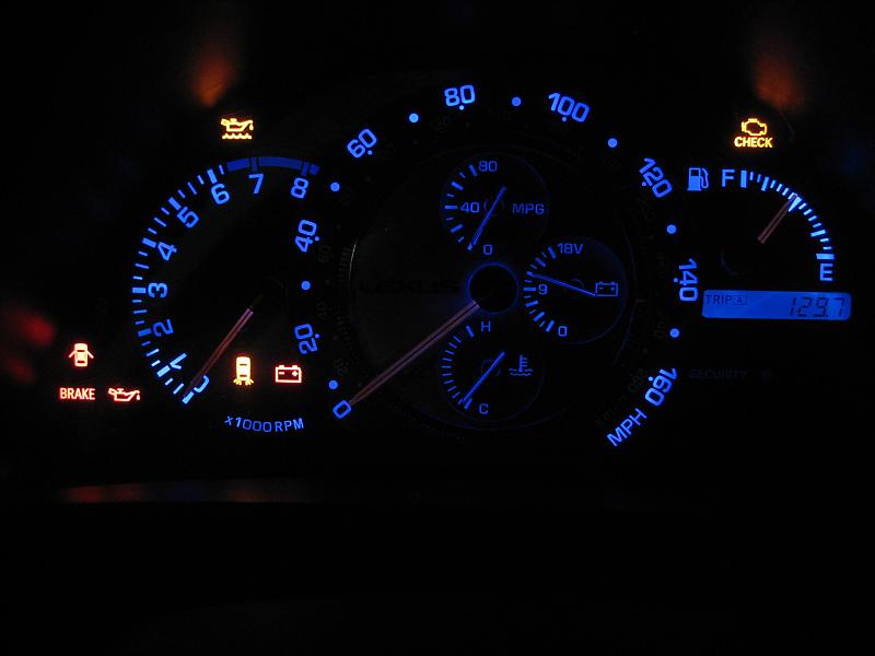 Lexus IS300 Dash Warning Lights